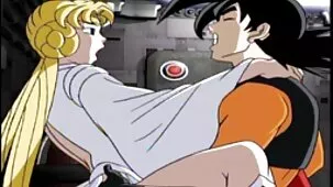 Doble anal para la rusa Victoria Lusconi durante el sexo en zorrasporno trío